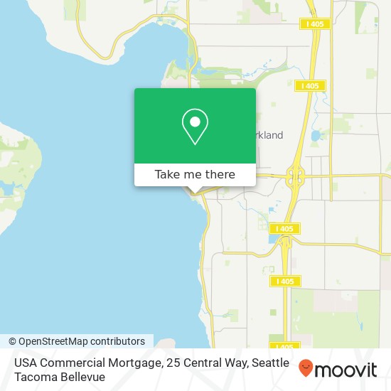 USA Commercial Mortgage, 25 Central Way map