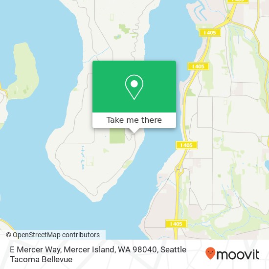 E Mercer Way, Mercer Island, WA 98040 map