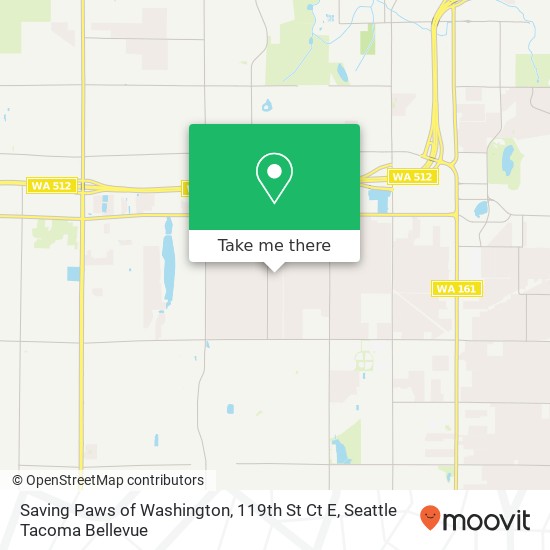 Saving Paws of Washington, 119th St Ct E map