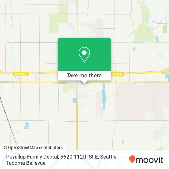 Mapa de Puyallup Family Dental, 5620 112th St E