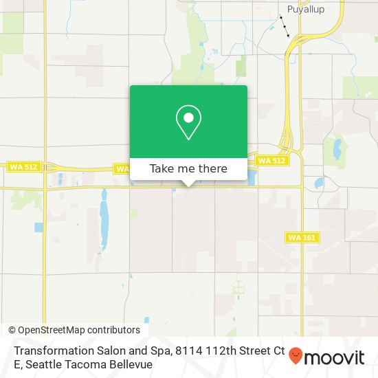 Transformation Salon and Spa, 8114 112th Street Ct E map