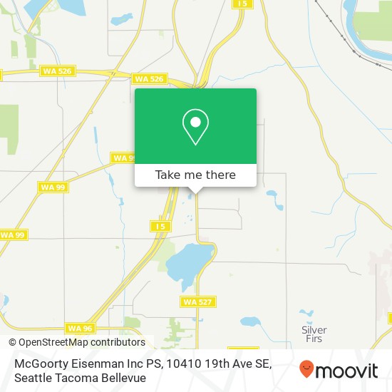 Mapa de McGoorty Eisenman Inc PS, 10410 19th Ave SE