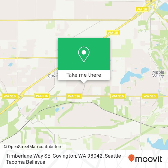 Mapa de Timberlane Way SE, Covington, WA 98042