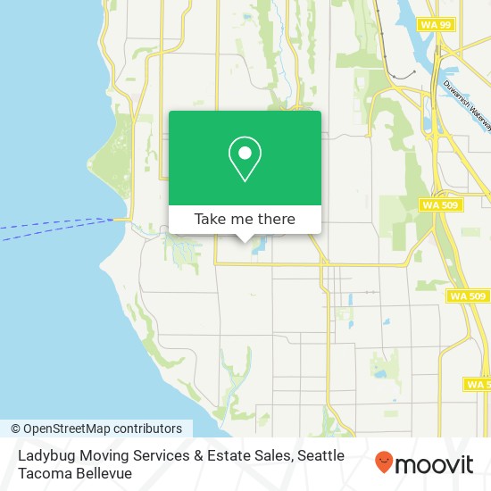 Ladybug Moving Services & Estate Sales map