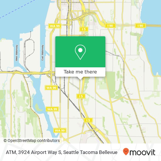 Mapa de ATM, 3924 Airport Way S