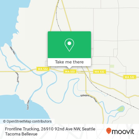 Frontline Trucking, 26910 92nd Ave NW map