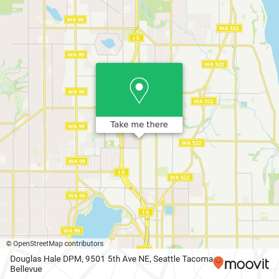 Mapa de Douglas Hale DPM, 9501 5th Ave NE