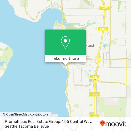 Mapa de Prometheus Real Estate Group, 105 Central Way