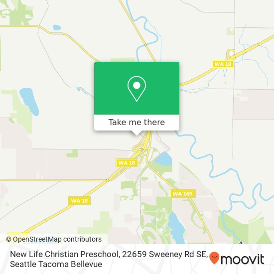 Mapa de New Life Christian Preschool, 22659 Sweeney Rd SE