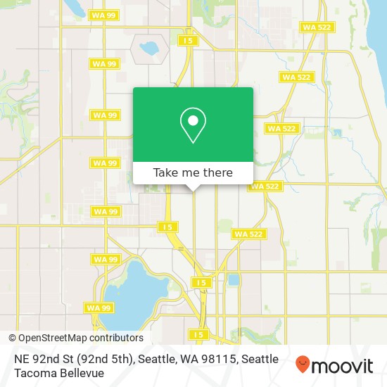 NE 92nd St (92nd 5th), Seattle, WA 98115 map