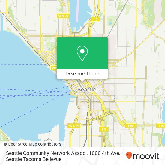 Seattle Community Network Assoc., 1000 4th Ave map