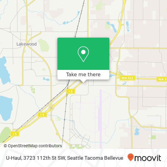 U-Haul, 3723 112th St SW map