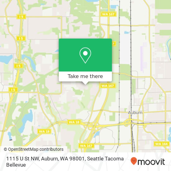 1115 U St NW, Auburn, WA 98001 map