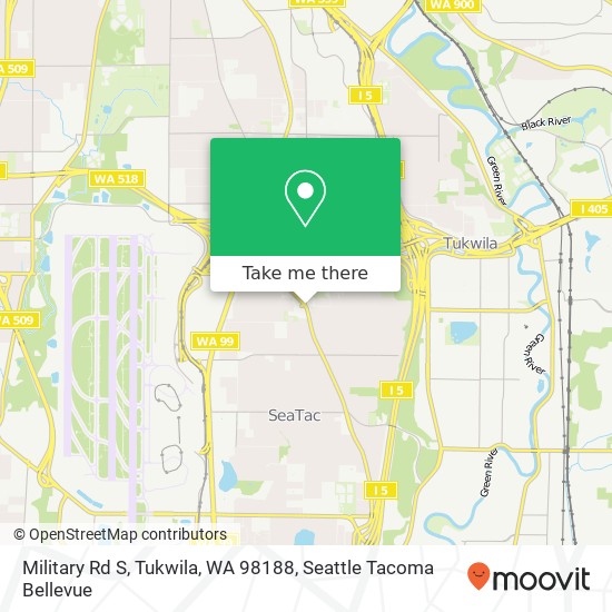 Military Rd S, Tukwila, WA 98188 map