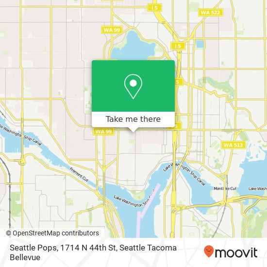 Seattle Pops, 1714 N 44th St map