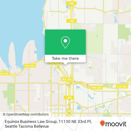 Mapa de Equinox Business Law Group, 11130 NE 33rd Pl