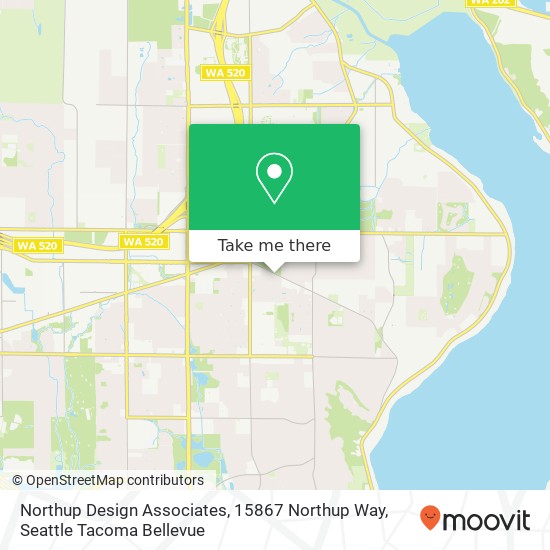 Northup Design Associates, 15867 Northup Way map