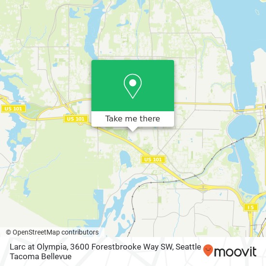 Mapa de Larc at Olympia, 3600 Forestbrooke Way SW