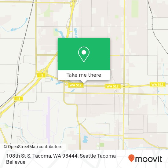 108th St S, Tacoma, WA 98444 map
