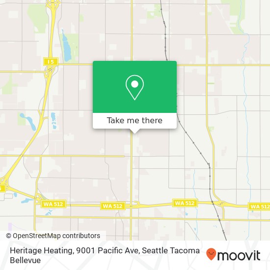 Heritage Heating, 9001 Pacific Ave map