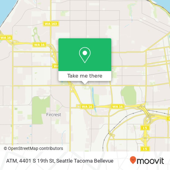 Mapa de ATM, 4401 S 19th St