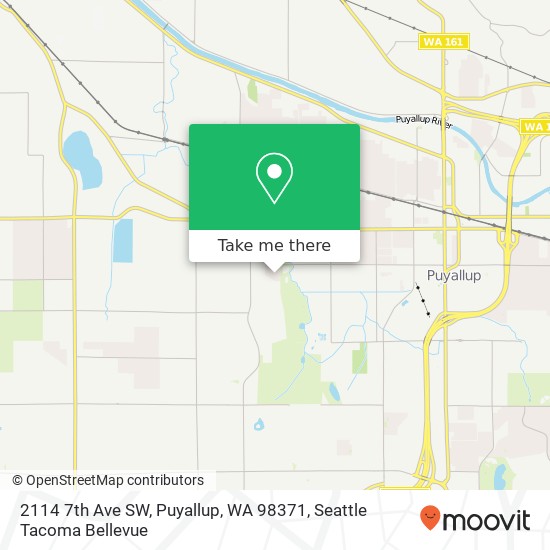 Mapa de 2114 7th Ave SW, Puyallup, WA 98371