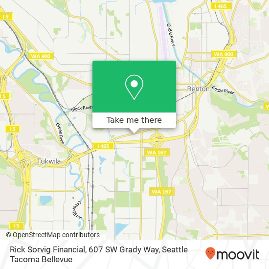 Mapa de Rick Sorvig Financial, 607 SW Grady Way