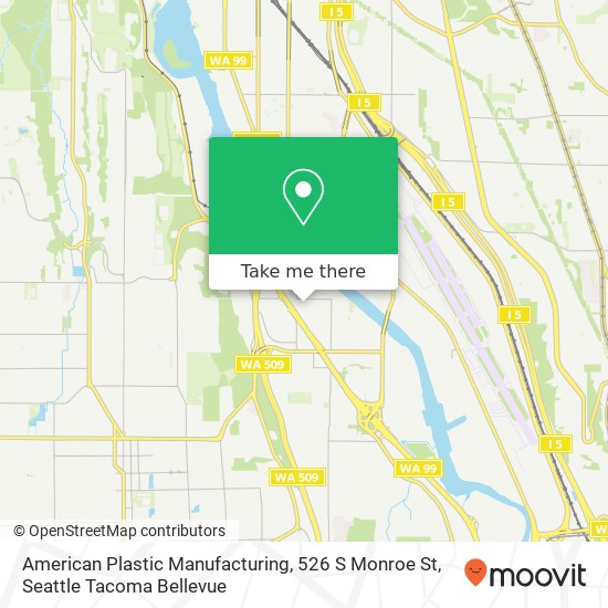 Mapa de American Plastic Manufacturing, 526 S Monroe St