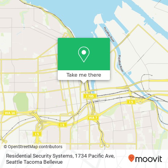Residential Security Systems, 1734 Pacific Ave map