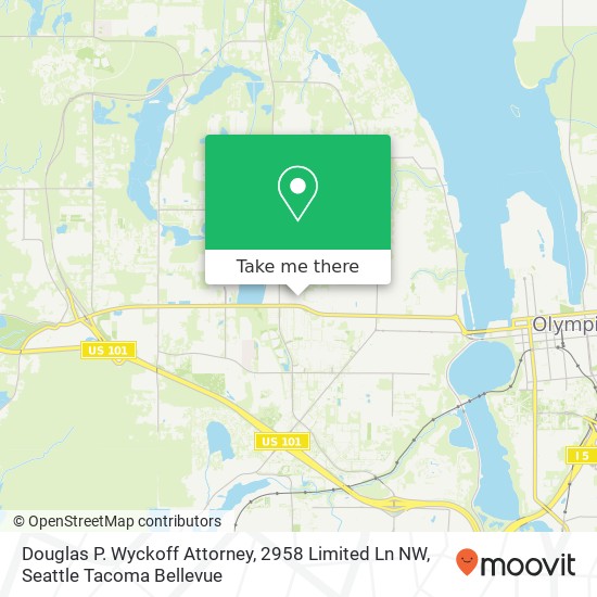 Mapa de Douglas P. Wyckoff Attorney, 2958 Limited Ln NW