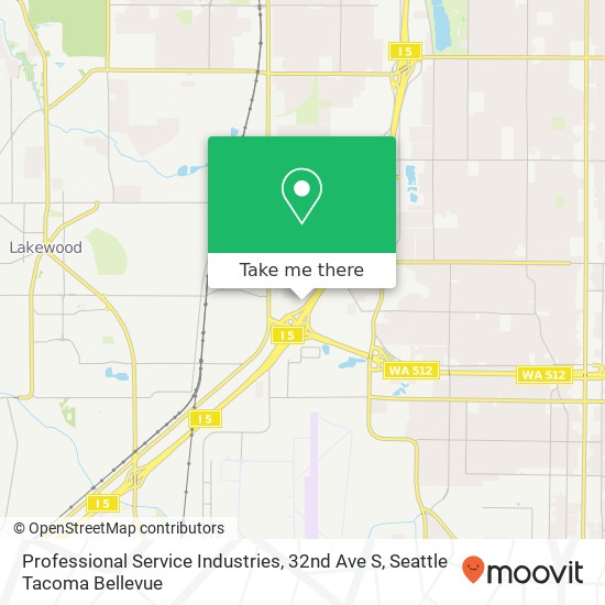 Professional Service Industries, 32nd Ave S map