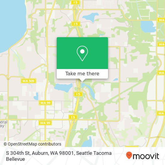 Mapa de S 304th St, Auburn, WA 98001