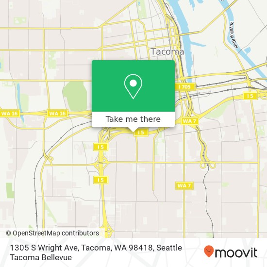 1305 S Wright Ave, Tacoma, WA 98418 map