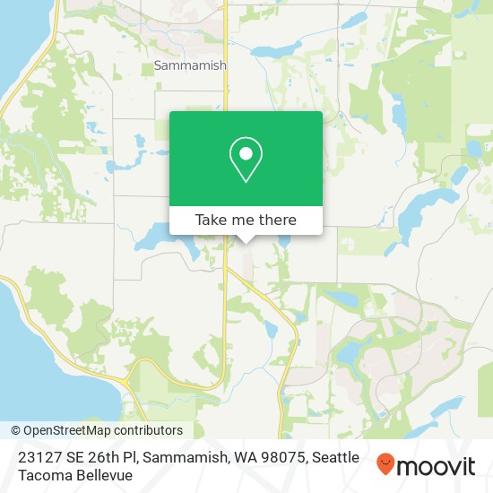 Mapa de 23127 SE 26th Pl, Sammamish, WA 98075