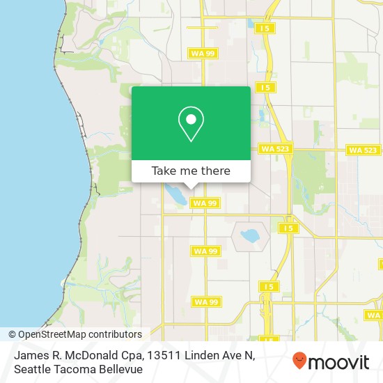 James R. McDonald Cpa, 13511 Linden Ave N map