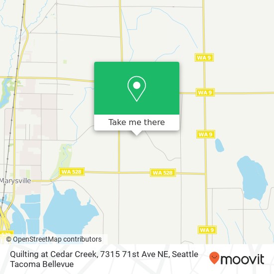 Quilting at Cedar Creek, 7315 71st Ave NE map