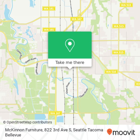 Mapa de McKinnon Furniture, 822 3rd Ave S