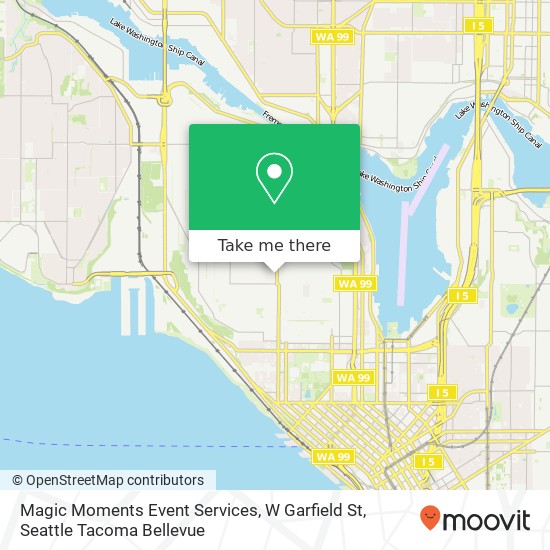 Mapa de Magic Moments Event Services, W Garfield St