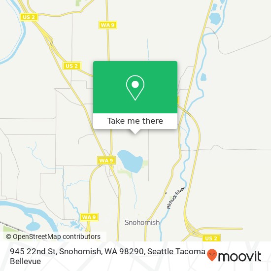 Mapa de 945 22nd St, Snohomish, WA 98290