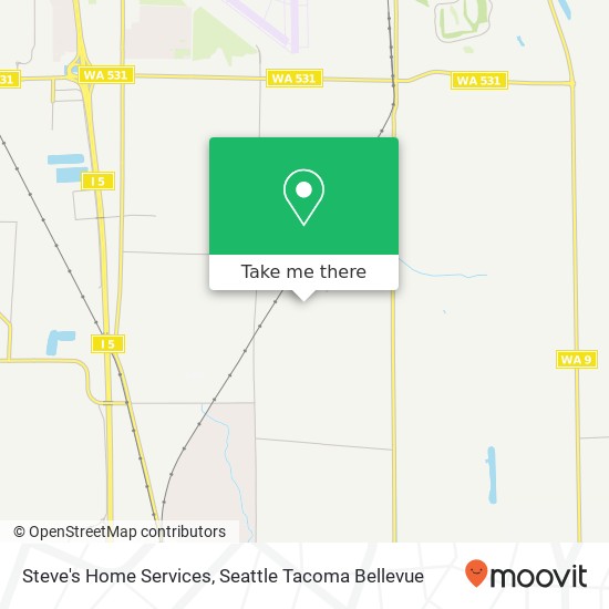 Steve's Home Services map