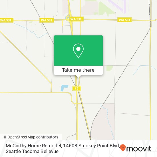 Mapa de McCarthy Home Remodel, 14608 Smokey Point Blvd