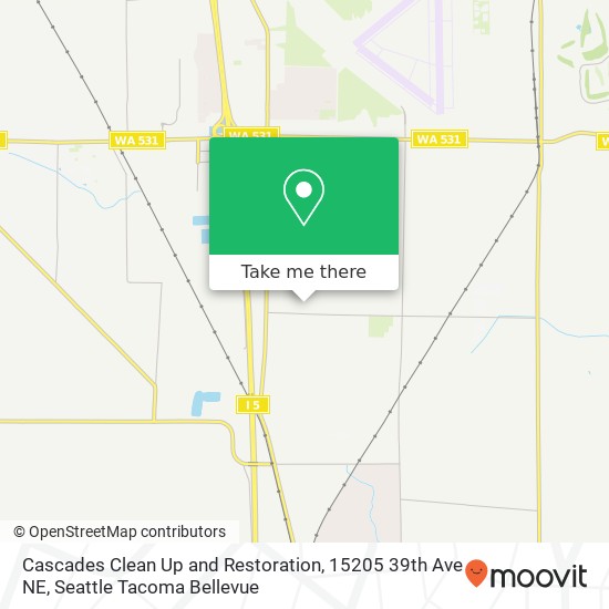 Mapa de Cascades Clean Up and Restoration, 15205 39th Ave NE