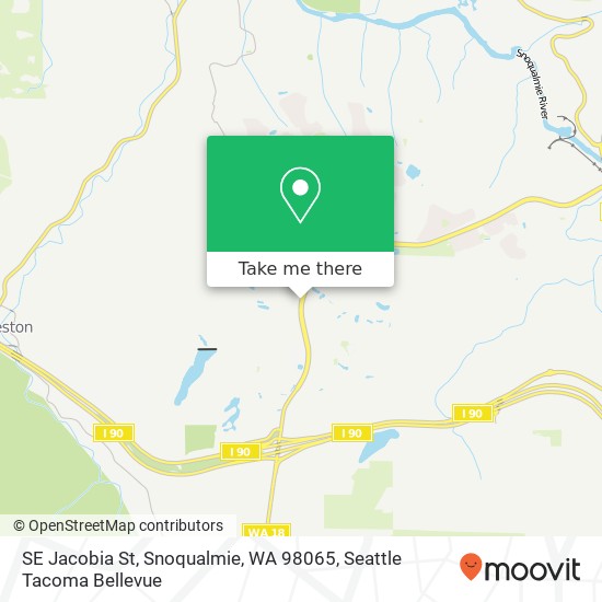 Mapa de SE Jacobia St, Snoqualmie, WA 98065