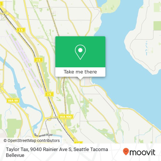 Taylor Tax, 9040 Rainier Ave S map