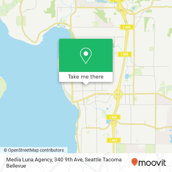 Media Luna Agency, 340 9th Ave map