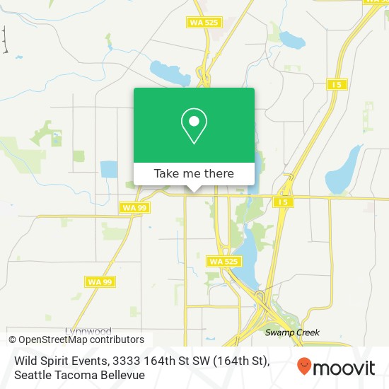 Wild Spirit Events, 3333 164th St SW map