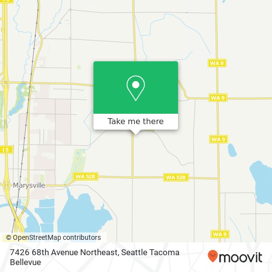 Mapa de 7426 68th Avenue Northeast, 7426 68th Ave NE, Marysville, WA 98270, USA