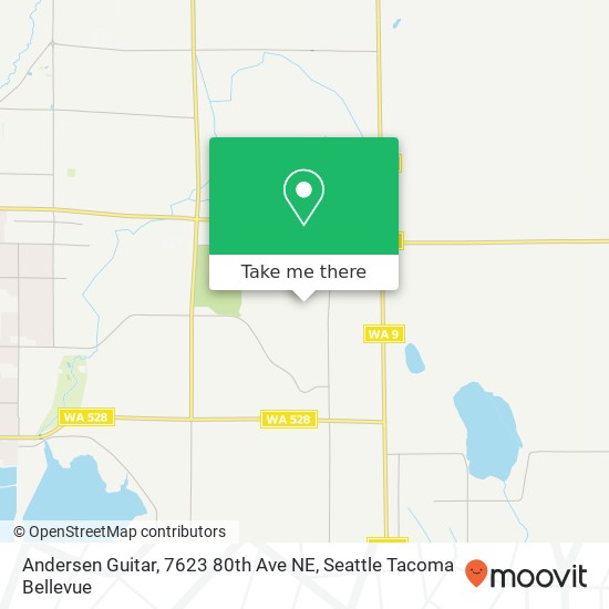 Mapa de Andersen Guitar, 7623 80th Ave NE