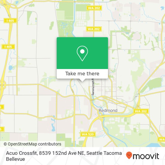 Mapa de Acuo Crossfit, 8539 152nd Ave NE