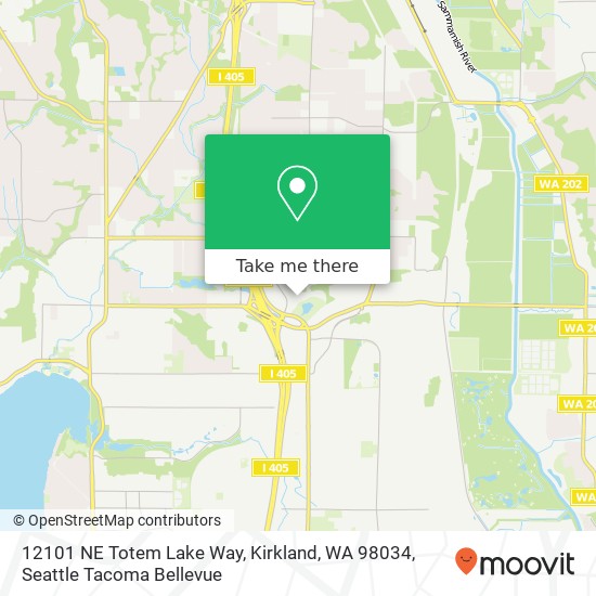 12101 NE Totem Lake Way, Kirkland, WA 98034 map